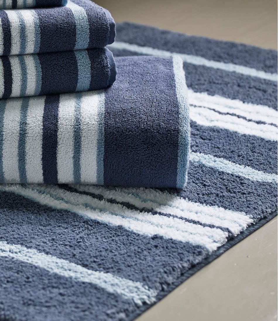 Premium Cotton Bath Mat, Multistripe - L.L.Bean Latest