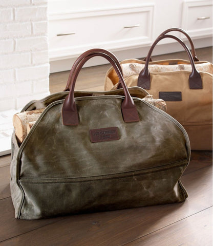Waxed-Canvas Log Carrier - L.L.Bean Premium