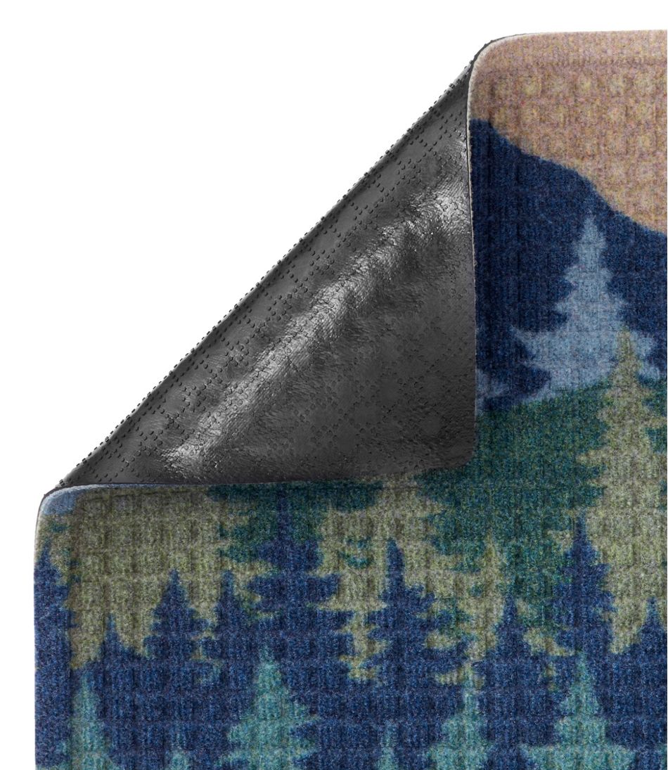 Printed Recycled Waterhog Doormat, Pine Trees - L.L.Bean Everyday