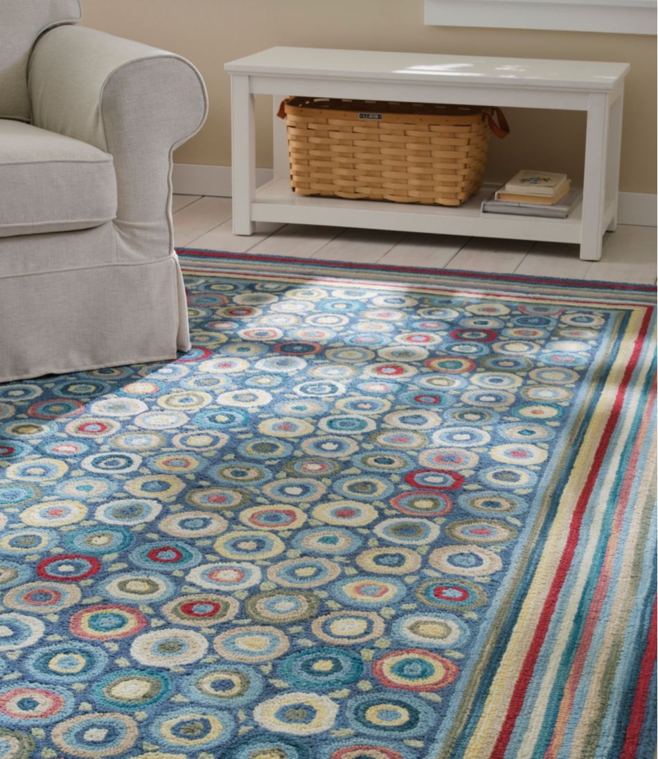 Bean's Wool Hooked Rug, Coins - L.L.Bean Value
