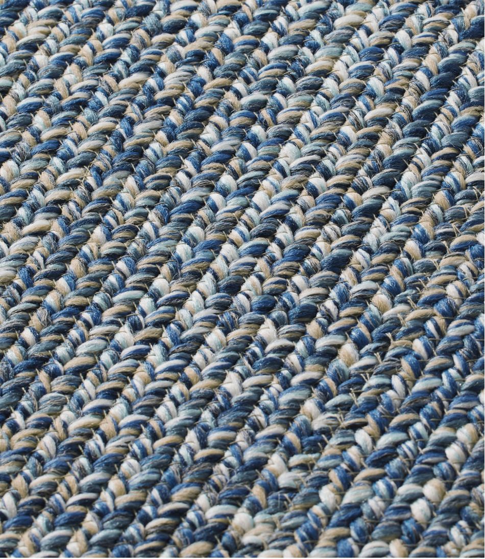 All-Weather Braided Rug, Concentric Pattern Rectangular - L.L.Bean New
