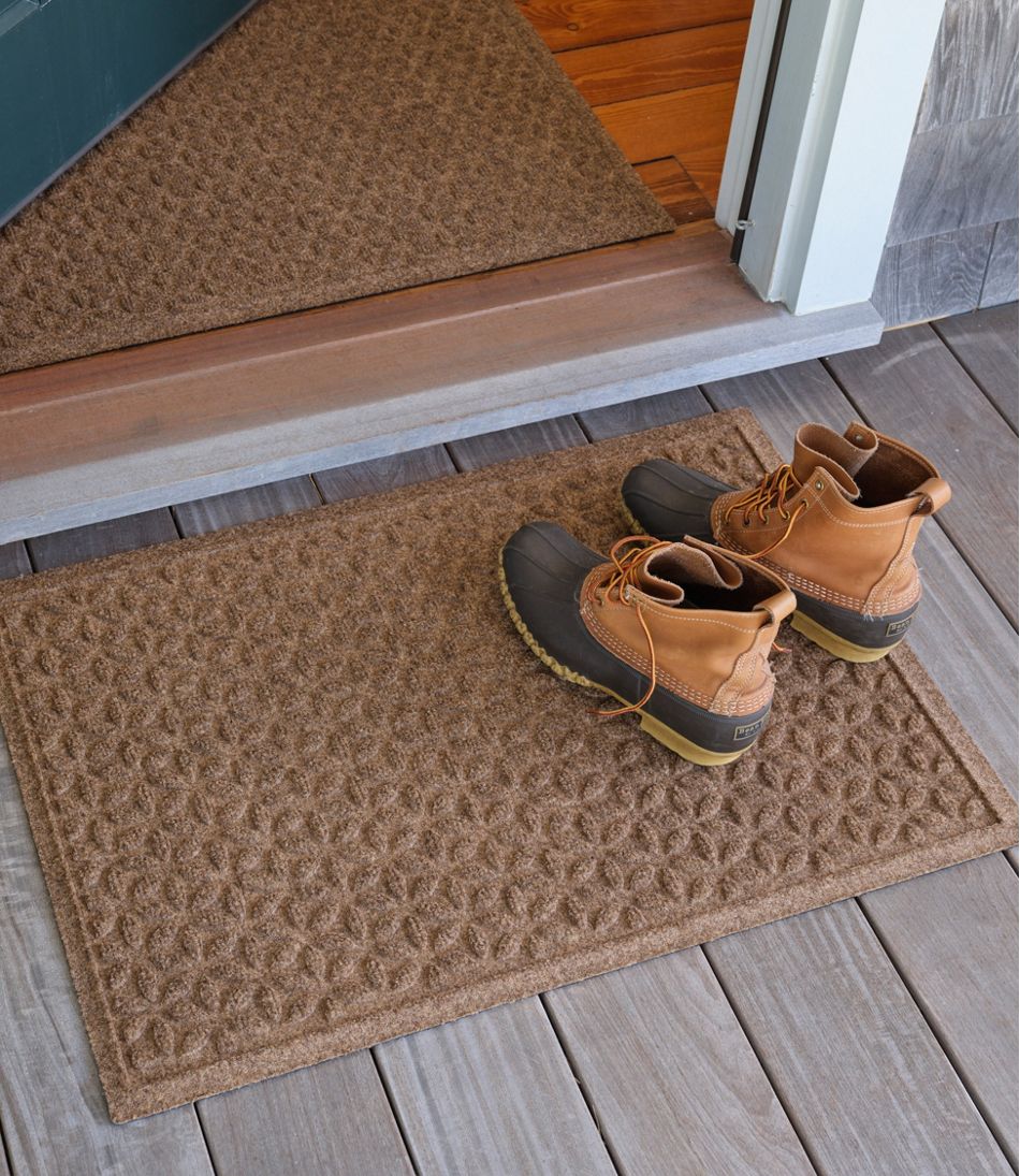 Heavyweight Recycled Waterhog Doormat, Blooming Circles - L.L.Bean Popular