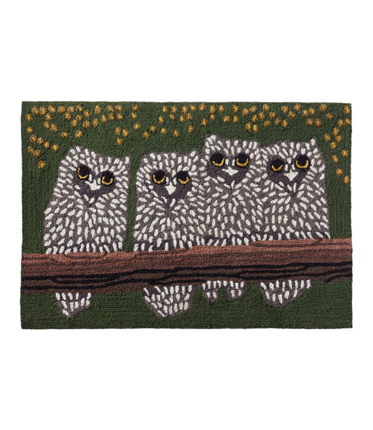 Indoor/Outdoor Vacationland Rug, Owls - L.L.Bean Essential