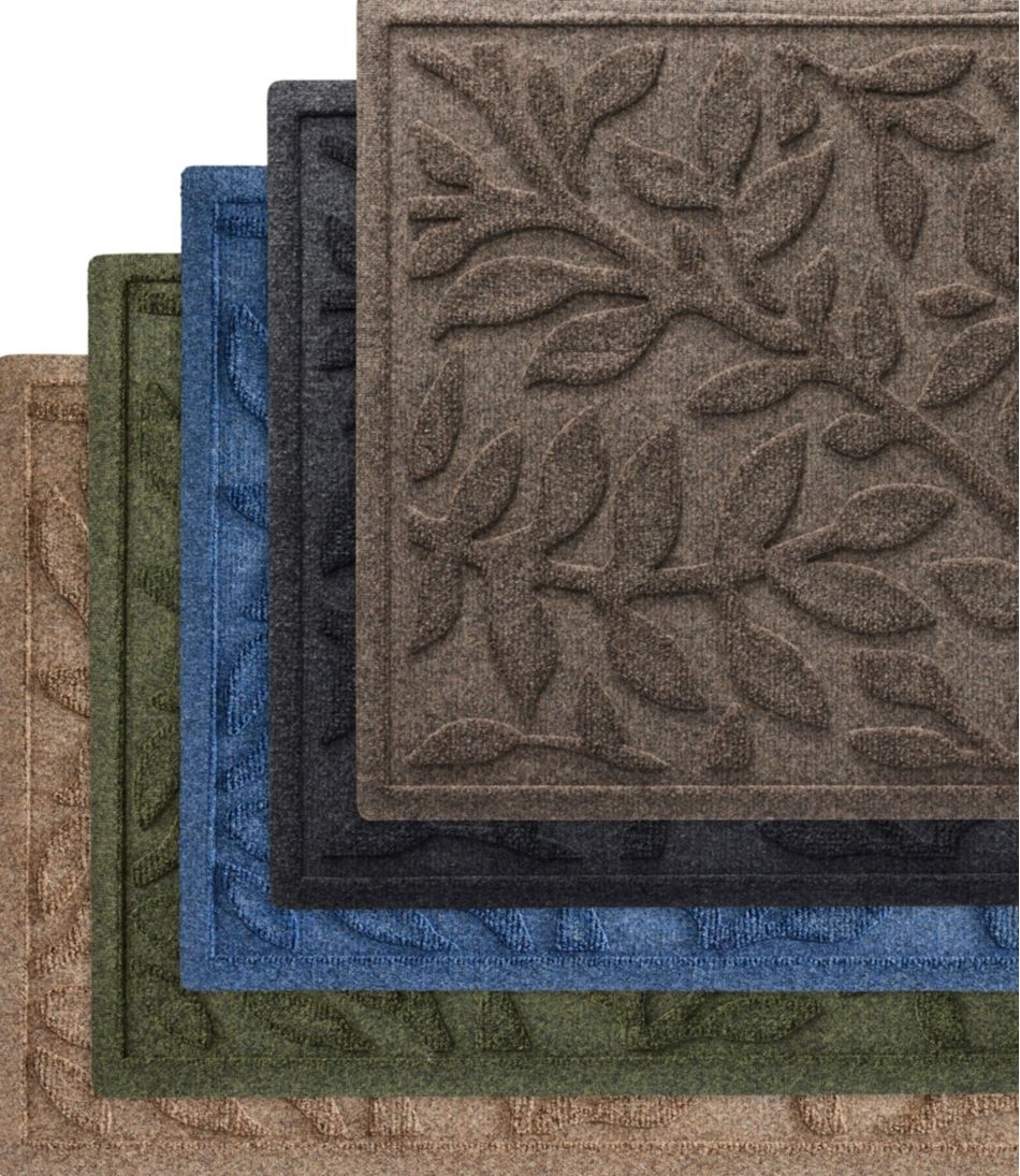 Heavyweight Recycled Waterhog Mat Runner, Woodland Leaf - L.L.Bean Great Value