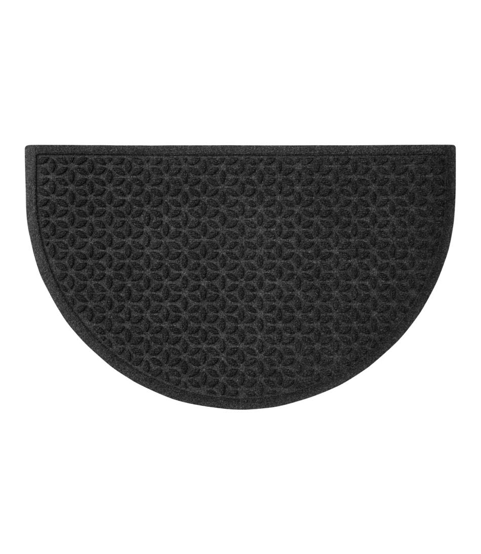 Heavyweight Recycled Waterhog Doormat, Half Round, Blooming Circles - L.L.Bean Latest