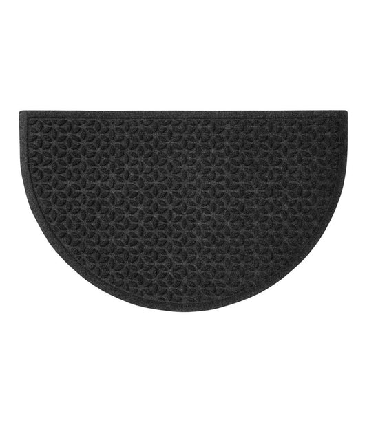 Heavyweight Recycled Waterhog Doormat, Half Round, Blooming Circles - L.L.Bean Latest