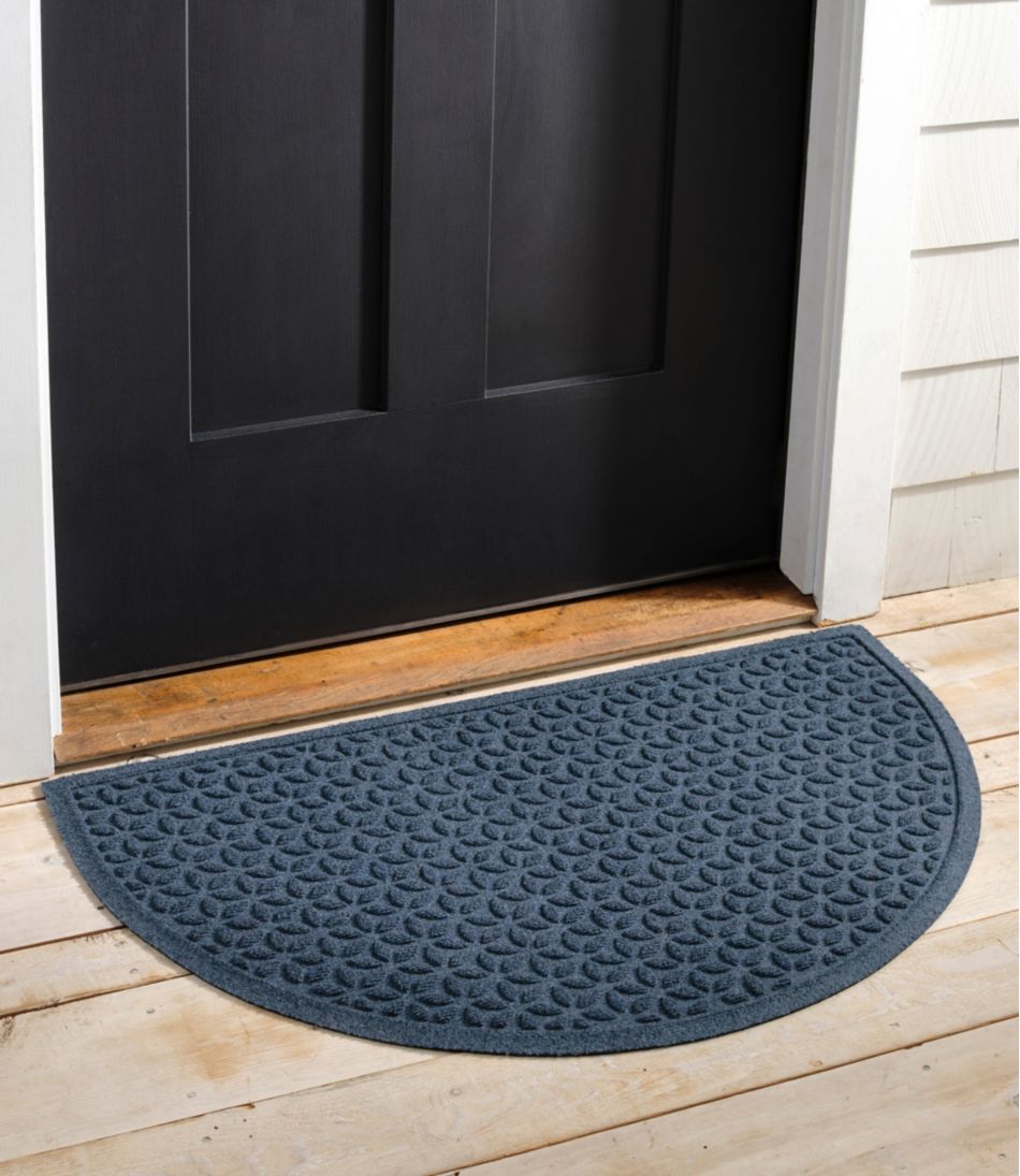 Heavyweight Recycled Waterhog Doormat, Half Round, Blooming Circles - L.L.Bean Latest