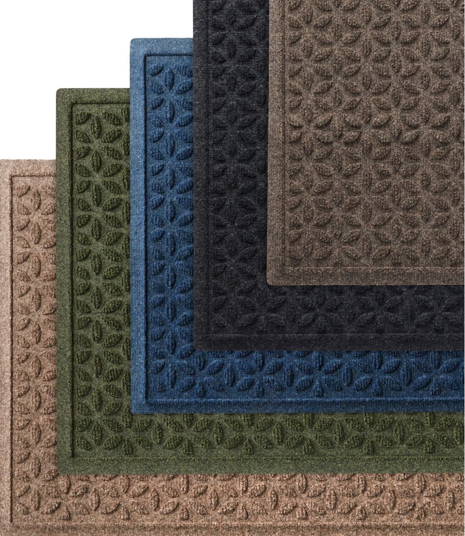 Heavyweight Recycled Waterhog Mat Runner, Blooming Circles - L.L.Bean Trusted