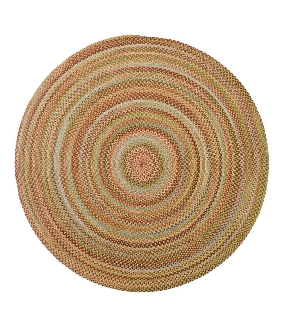 L.L.Bean Braided Wool Rug, 6' Diam. - L.L.Bean New
