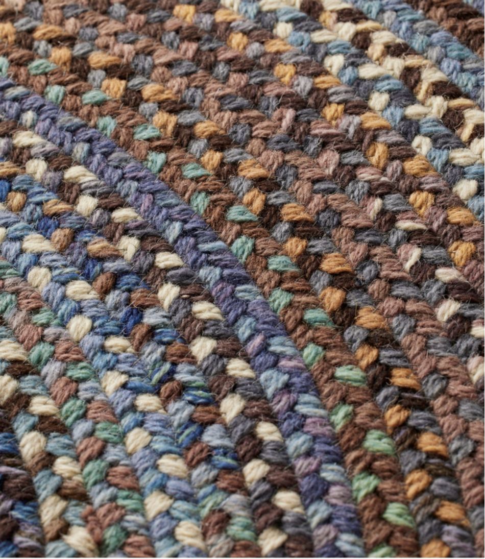 L.L.Bean Braided Wool Rug, 6' Diam. - L.L.Bean New