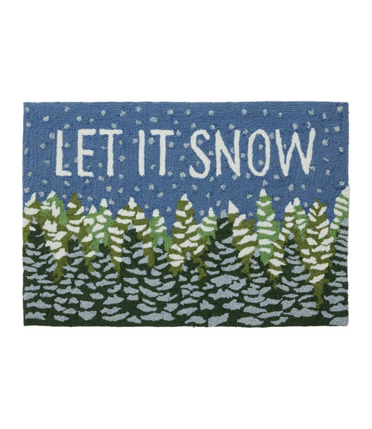 Indoor/Outdoor Vacationland Rug, Frosted Trees - L.L.Bean Popular