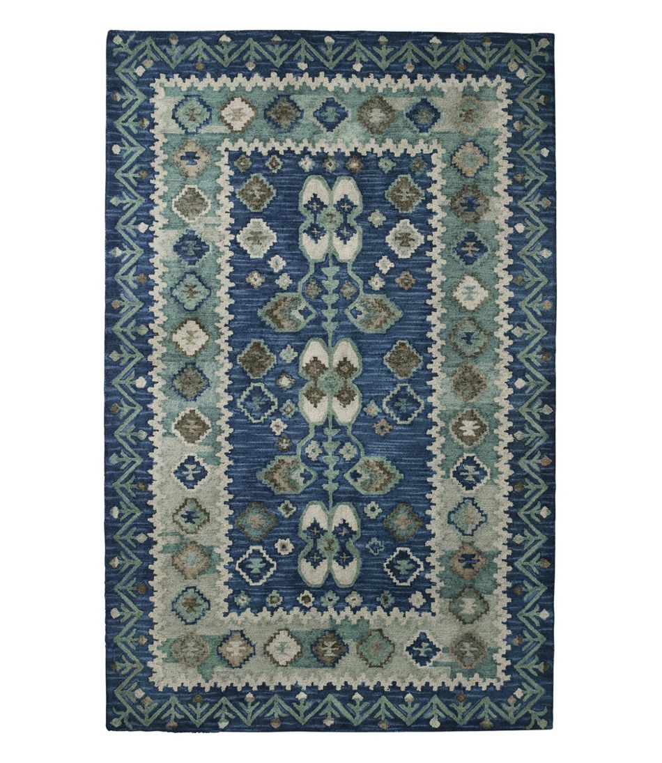 Double Border Wool Hooked Rug - L.L.Bean Trending