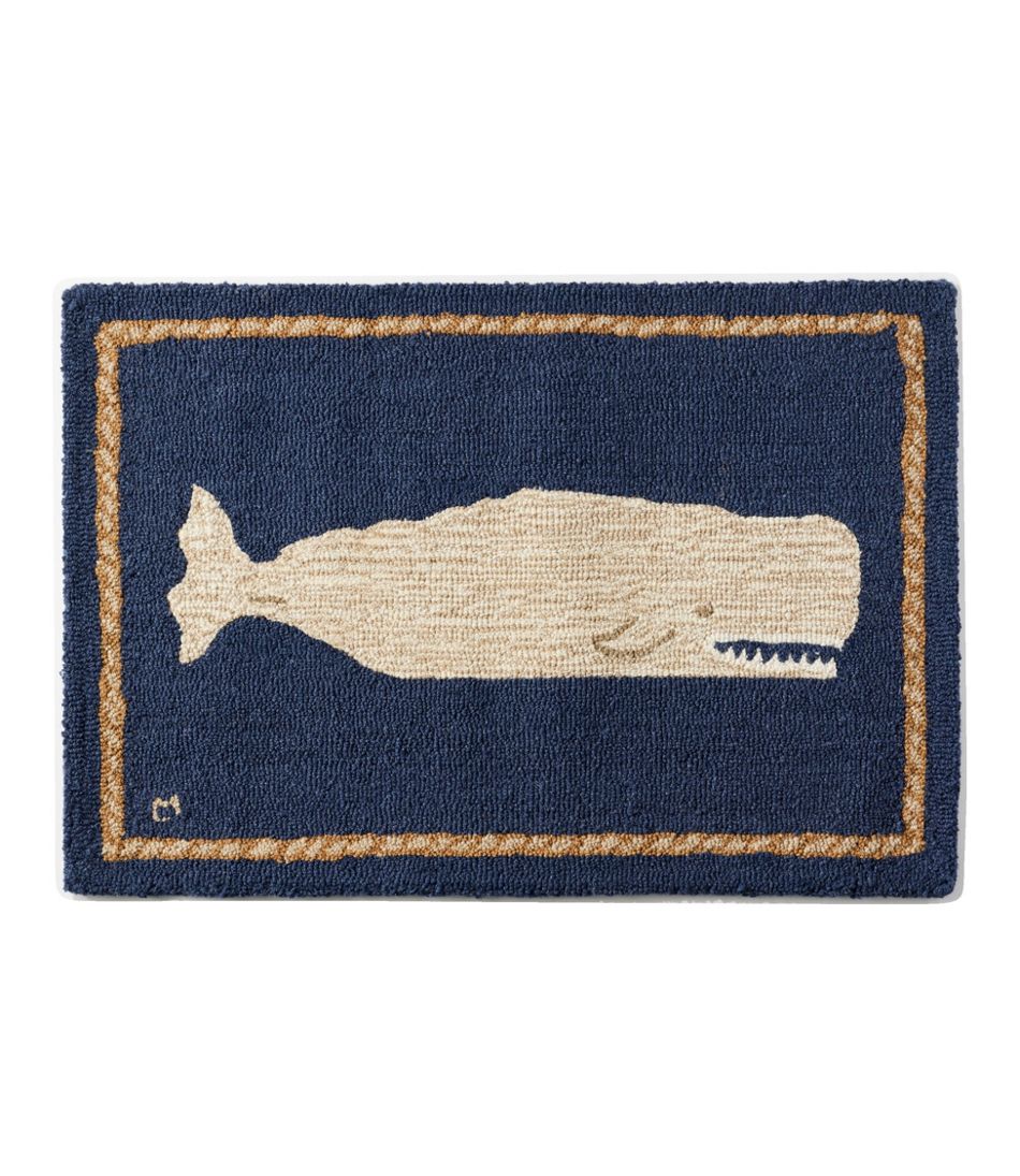 Wool Hooked Novelty Rug, Whale - L.L.Bean Recommended