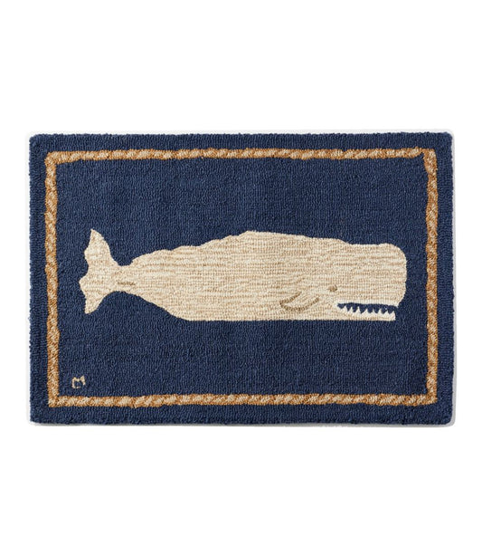 Wool Hooked Novelty Rug, Whale - L.L.Bean Recommended