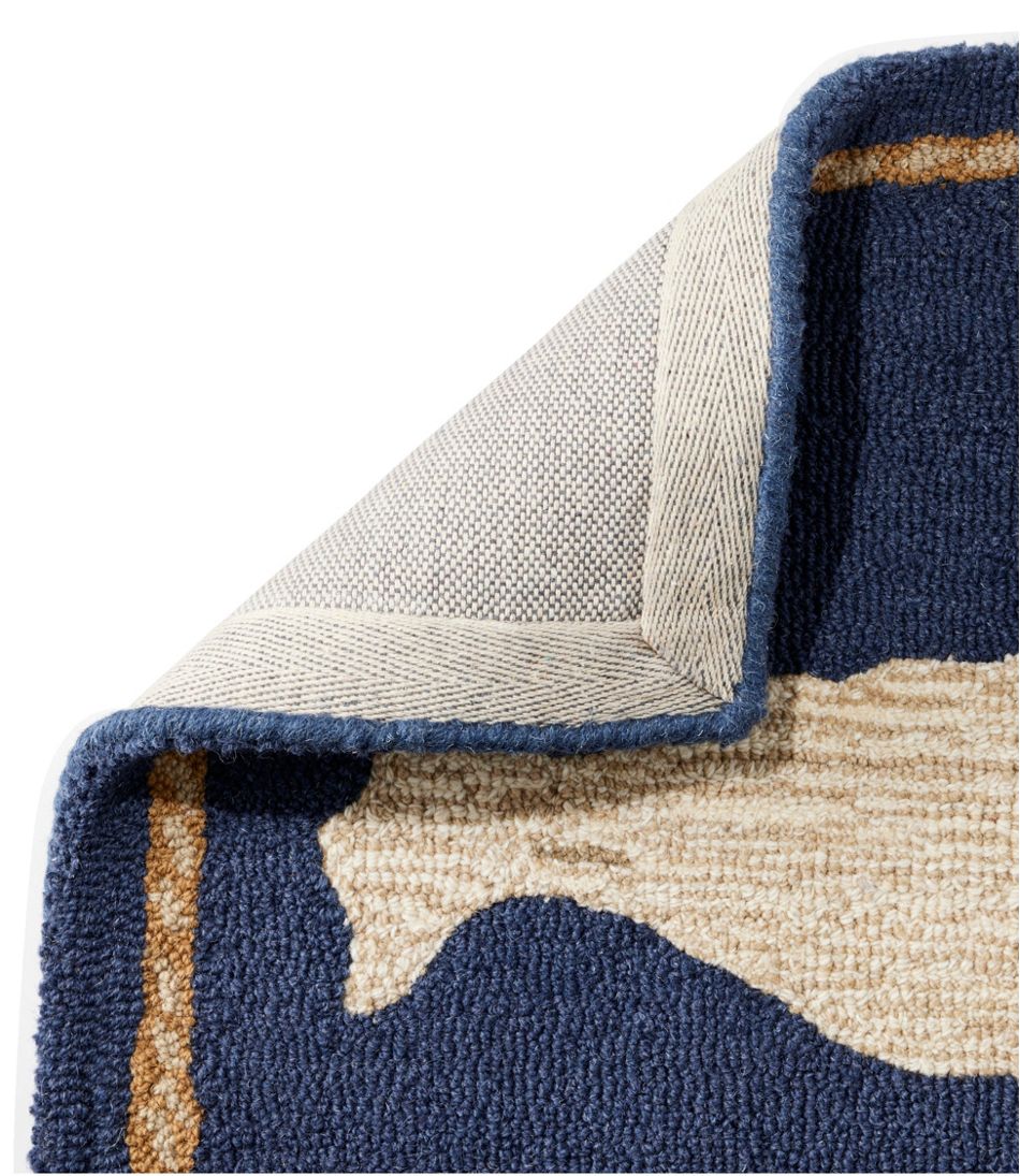 Wool Hooked Novelty Rug, Whale - L.L.Bean Recommended