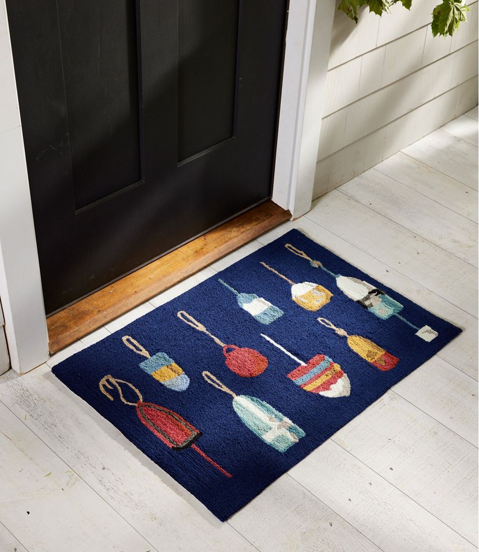 Indoor/Outdoor Vacationland Rug, Buoys - L.L.Bean Exclusive