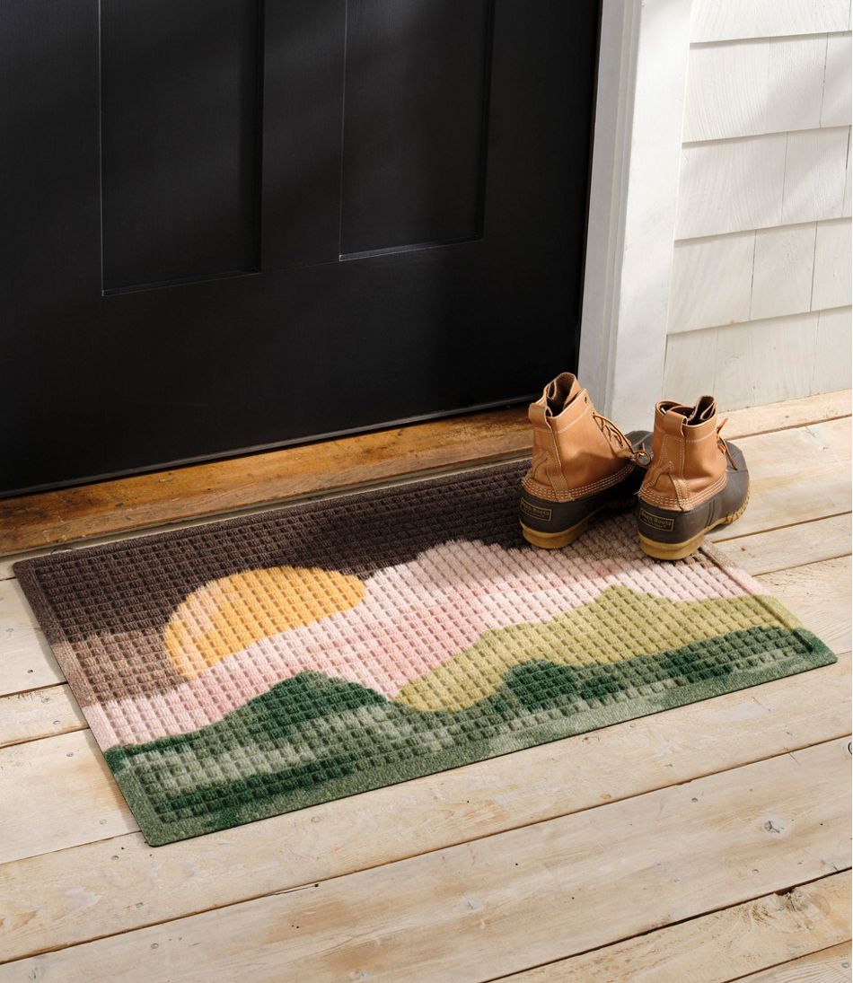 Printed Recycled Waterhog Doormat, Sunset - L.L.Bean Essential
