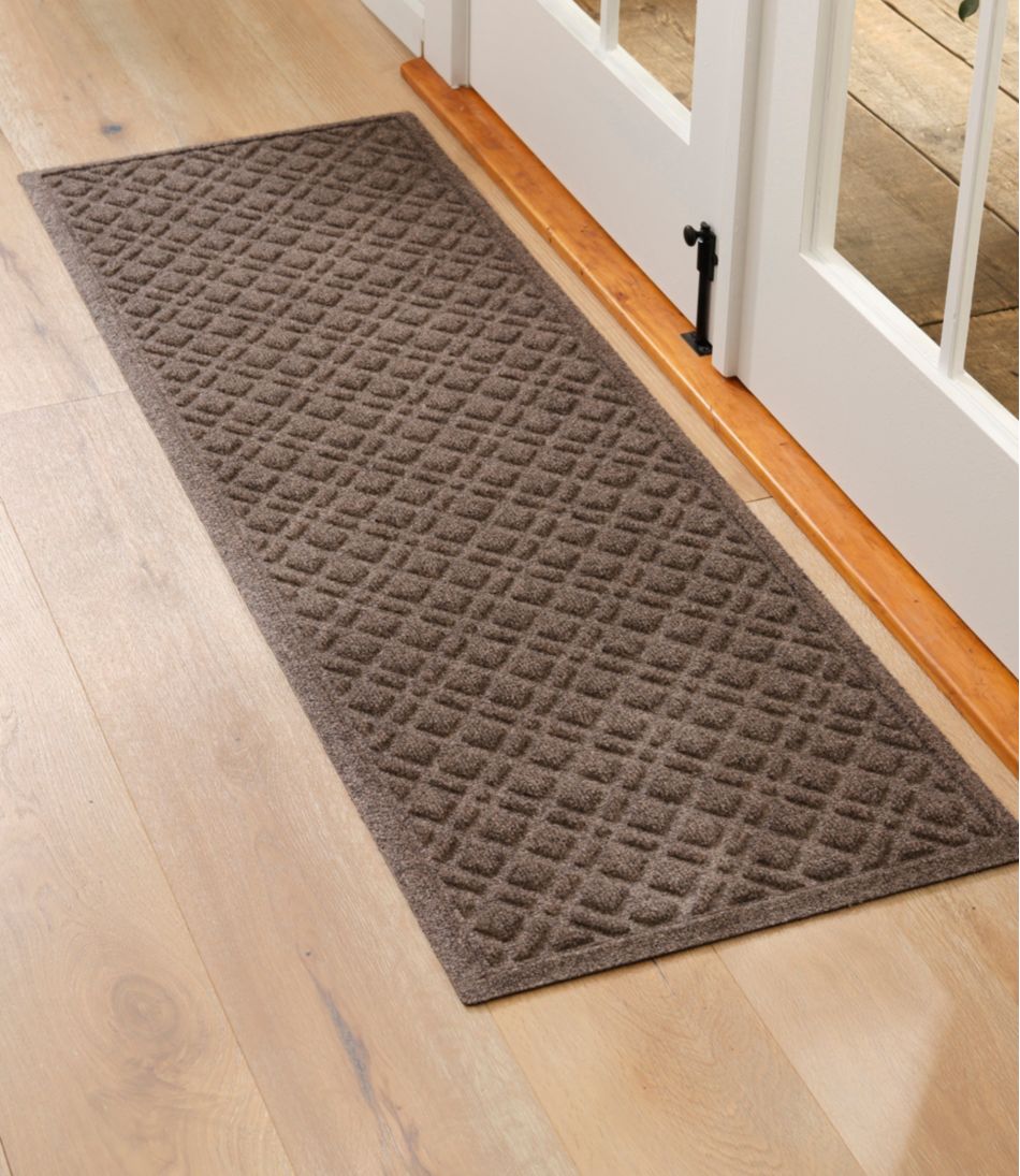 Heavyweight Recycled Waterhog Mat, Runner, Plaid - L.L.Bean Latest