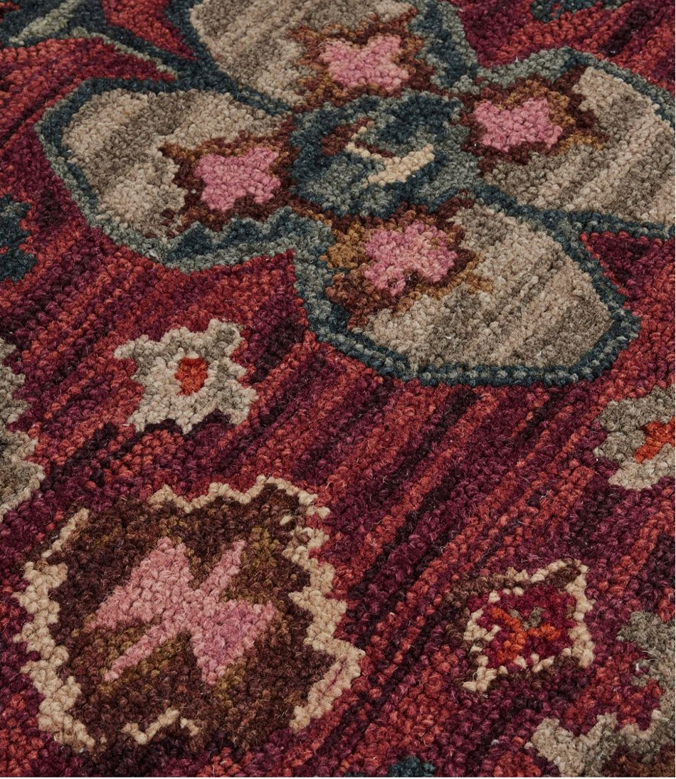 Double Border Wool Hooked Rug, Sienna Multi - L.L.Bean Customer Favorite