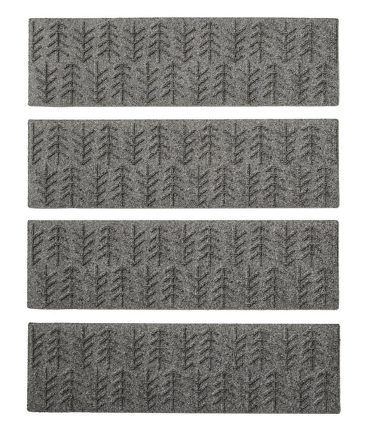 Everyspace Recycled Waterhog Mat, Stair Treads, Set of Four, Trees - L.L.Bean Premium