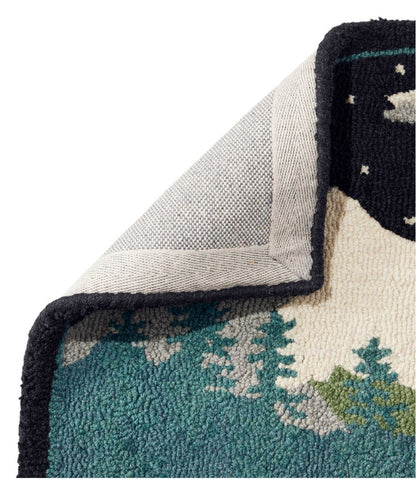 Wool Hooked Novelty Rug, Winter Woods - L.L.Bean New