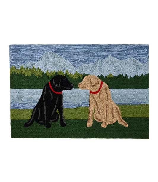 Indoor/Outdoor Vacationland Rug, Mountain Dogs - L.L.Bean Featured