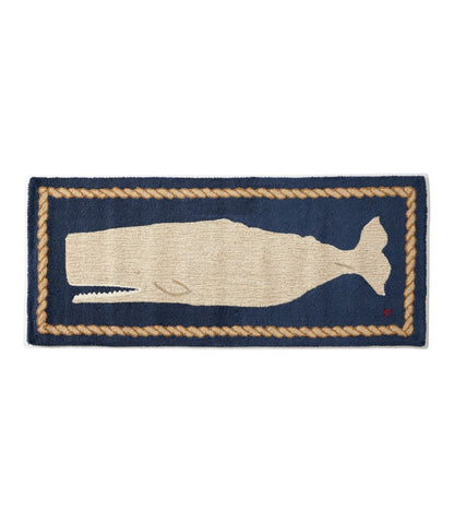 Wool Hooked Novelty Runner, Whale - L.L.Bean Classic