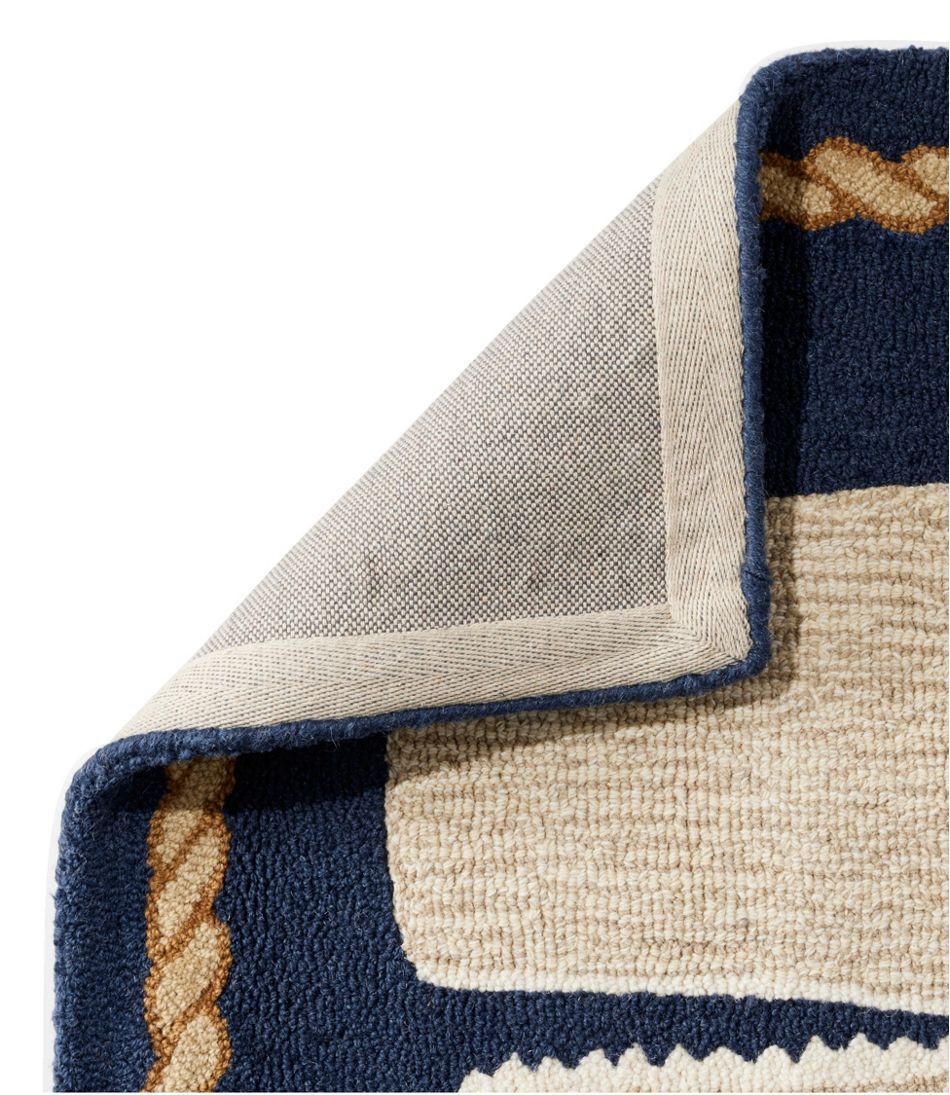 Wool Hooked Novelty Runner, Whale - L.L.Bean Classic