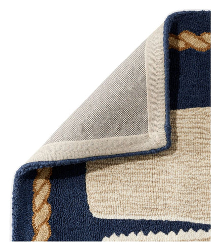 Wool Hooked Novelty Runner, Whale - L.L.Bean Classic