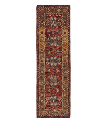 Double Border Wool Hooked Runner, Sienna Multi - L.L.Bean Top Pick