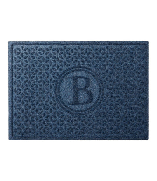 Heavyweight Recycled Waterhog Doormat, Blooming Circles, Personalized - L.L.Bean Premium