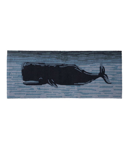 Indoor/Outdoor Vacationland Runner, Coastal Whale - L.L.Bean Exclusive