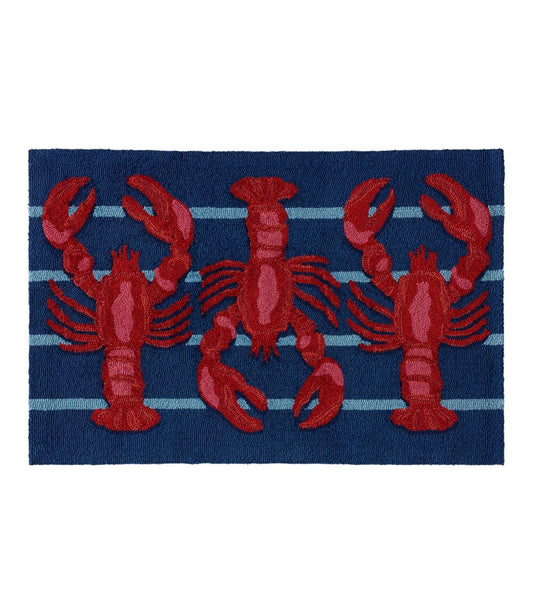 Indoor/Outdoor Vacationland Rug, Lobsters - L.L.Bean Signature
