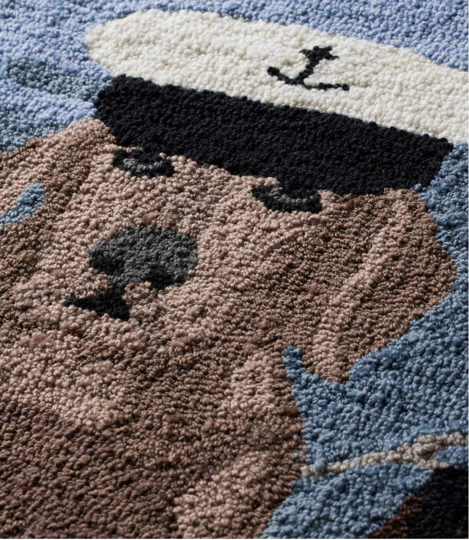 Indoor/Outdoor Vacationland Rug, Seaside Dogs - L.L.Bean Everyday