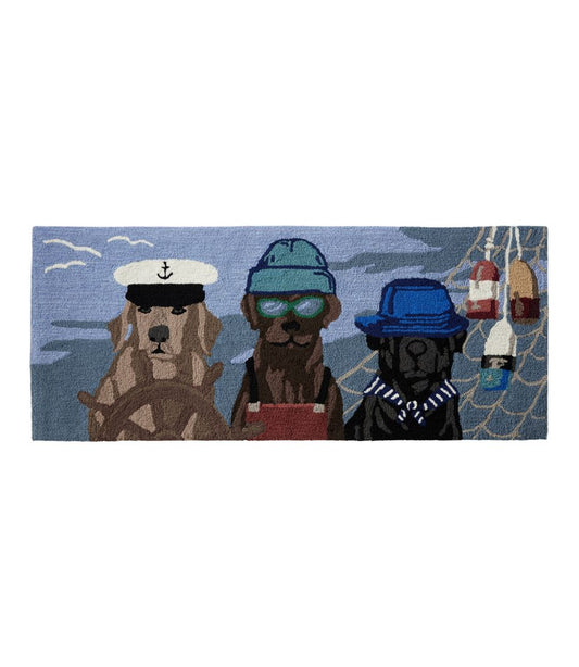 Indoor/Outdoor Vacationland Runner, Seaside Dogs - L.L.Bean Customer Favorite
