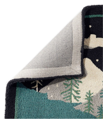 Wool Hooked Runner, Winter Woods - L.L.Bean Premium