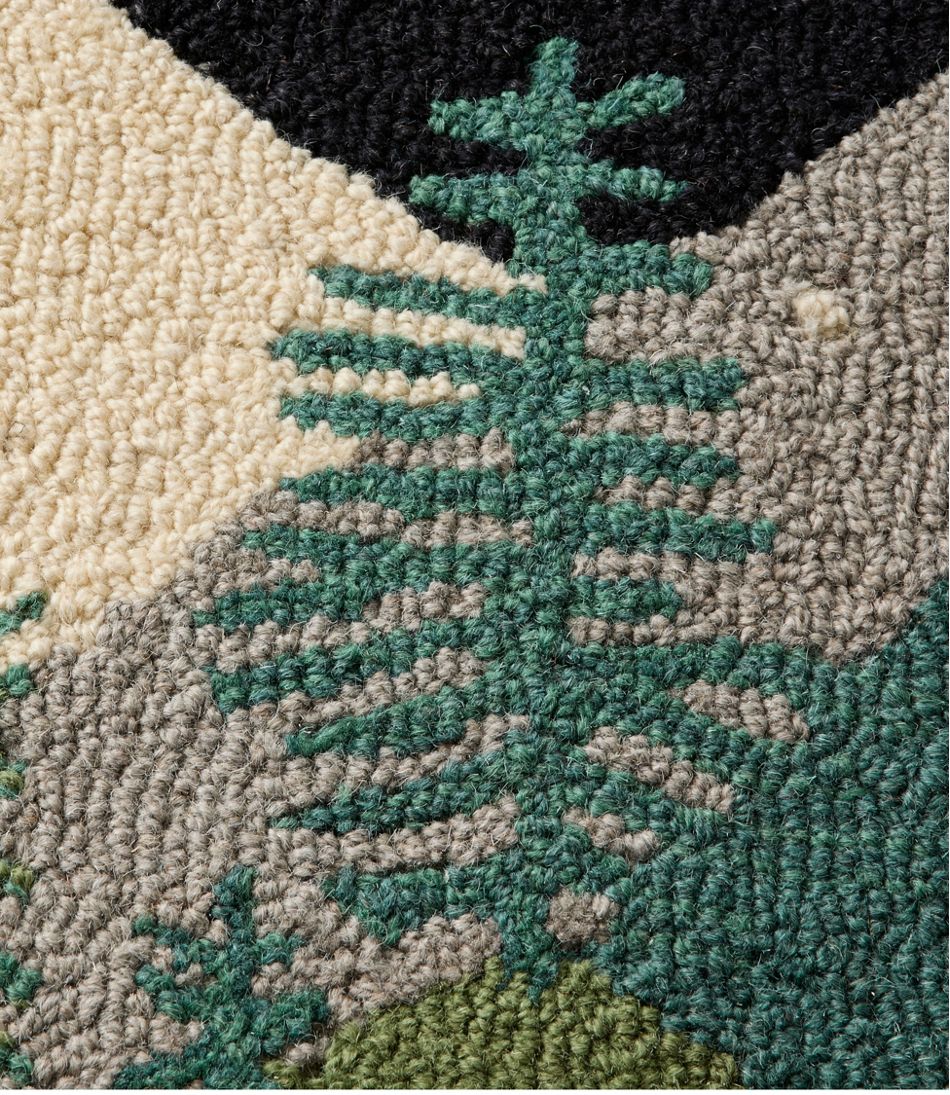 Wool Hooked Runner, Winter Woods - L.L.Bean Premium