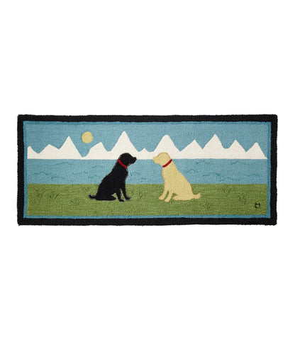 Wool Hooked Novelty Runner, Lakeside Labs - L.L.Bean New