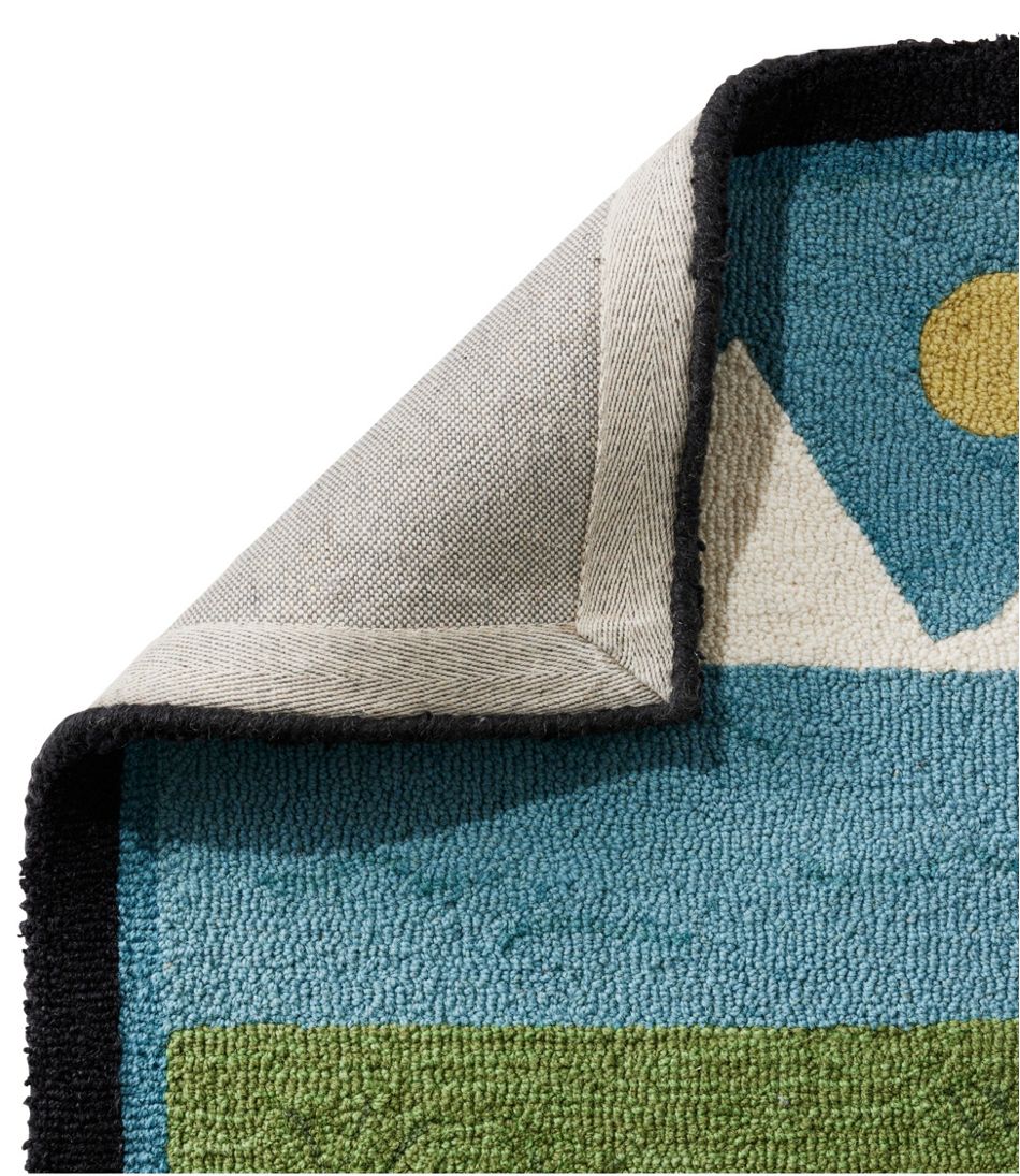 Wool Hooked Novelty Runner, Lakeside Labs - L.L.Bean New
