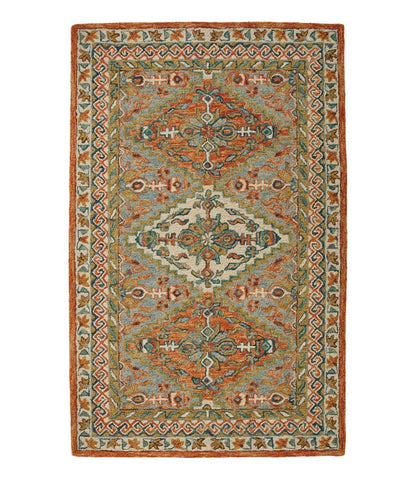 Bordered Medallion Wool Tufted Rug - L.L.Bean Featured
