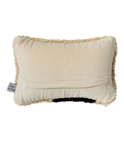 Wool Hooked Throw Pillow, Black Labrador, 8" x 12" - L.L.Bean Classic