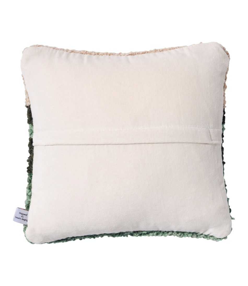 Wool Hooked Throw Pillow, Mountains, 14" x 14" - L.L.Bean Trusted