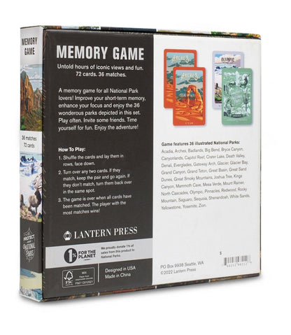 National Parks Memory Game - L.L.Bean Premium