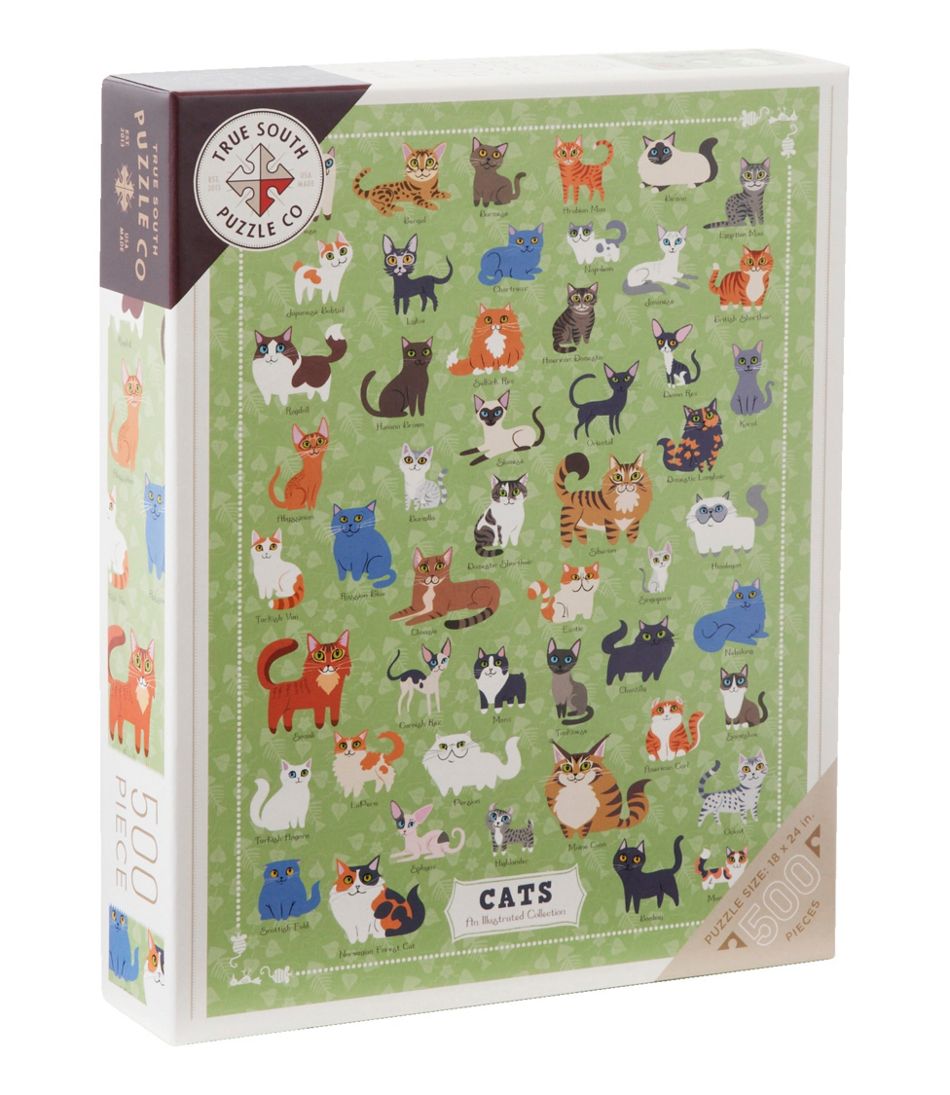 Illustrated Cats Puzzle, 500 Pieces - L.L.Bean Exclusive