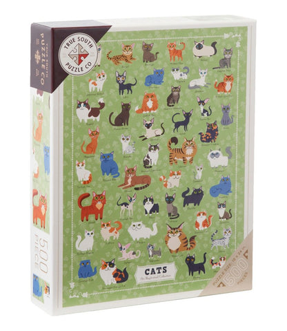 Illustrated Cats Puzzle, 500 Pieces - L.L.Bean Exclusive