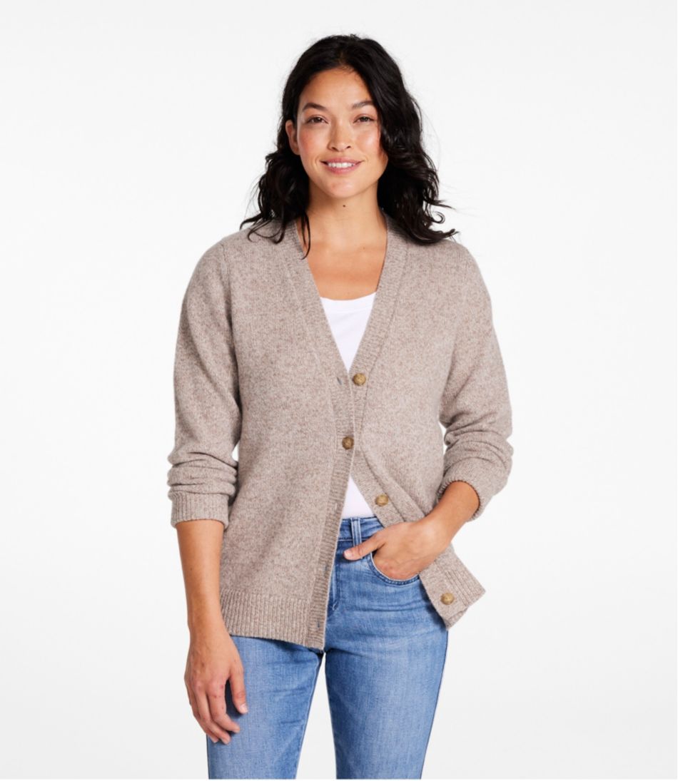 Women's Bean's Classic Ragg Wool Sweater, Button-Front Cardigan - L.L.Bean Exclusive