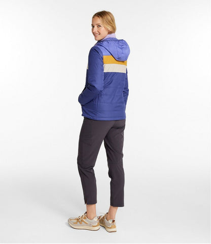 Women's Mountain Classic Puffer Hooded Jacket, Colorblock - L.L.Bean Great Value