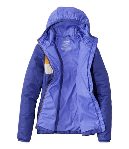 Women's Mountain Classic Puffer Hooded Jacket, Colorblock - L.L.Bean Great Value