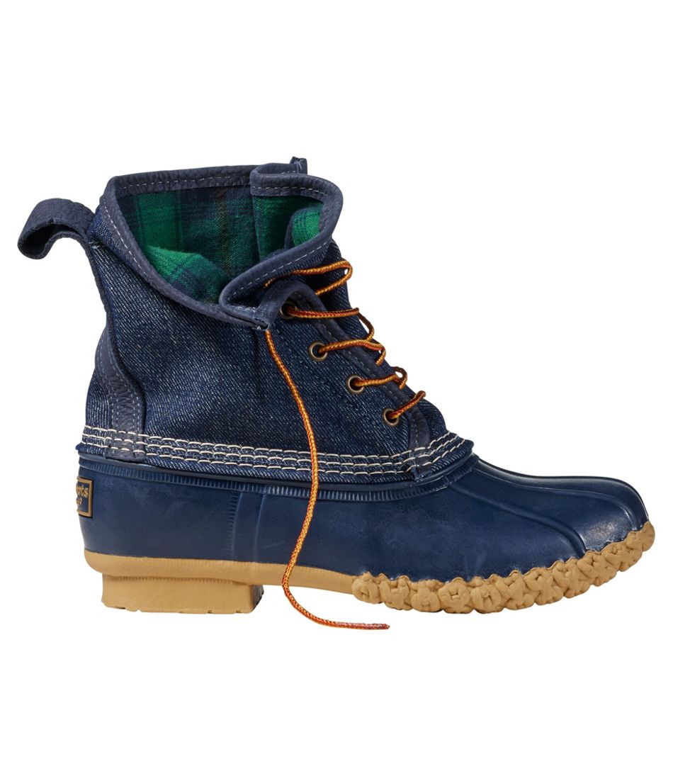 Women's Bean Boots, 8" Denim Insulated Flannel-Lined - L.L.Bean Top Pick