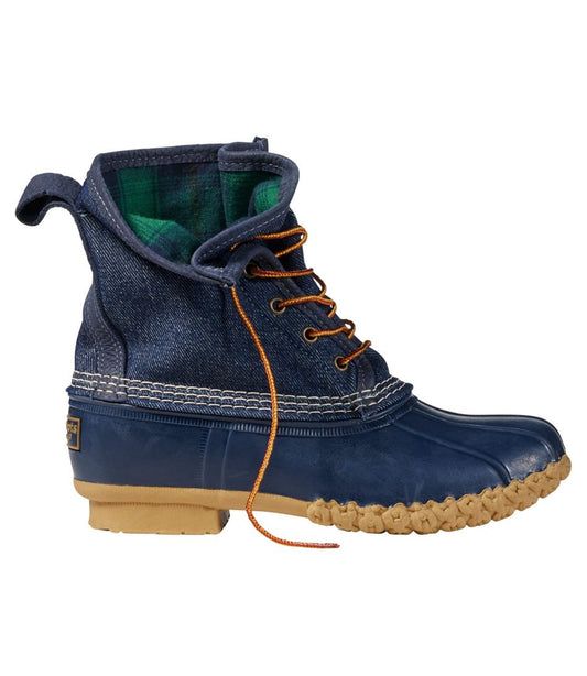 Women's Bean Boots, 8" Denim Insulated Flannel-Lined - L.L.Bean Top Pick